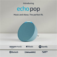 Amazon Introducing Echo Pop | Full sound compact smart speaker with Alexa | Midnight Teal Midnight Teal Device only