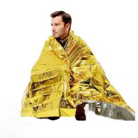 hot！【DT】♂  Outdoor Life-Saving Blanket Aluminum Foil Emergency Gold And Thermal Insulation Outdoors