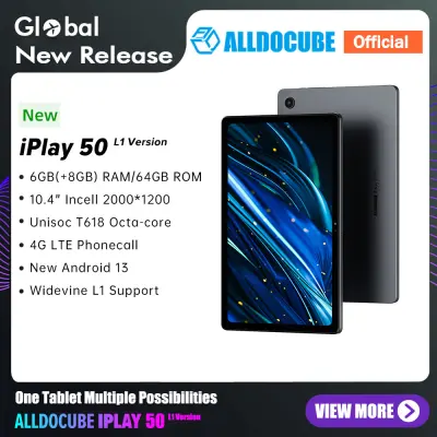 【New Arrival】Alldocube iPlay 50 Tablet L1 Version 10.4 inch 2K screen 6GB RAM 64GB ROM T618 Octa-core WiFi SIM LTE