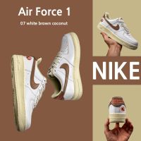 2023 Original A F 1 07 white brown coconut 100 authentic sneakers shoes running shoes