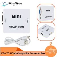 [LUNA electronic accessories] ตัวเชื่อมต่ออะแดปเตอร์วิดีโอรองรับ VGA To HDMI 1080P VGA2HDMI Mini สำหรับ PC แล็ปท็อป HDTV VGA2HD โปรเจคเตอร์