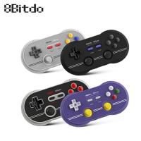 เดิม 8 bitdo N30 Pro 2 ไร้สายบลูทูธควบคุม Gamepad จอยสติ๊กด้วยจอยสติ๊กสนับสนุนสำหรับ Windows Android MacOS อบไอน้ำสวิทช์