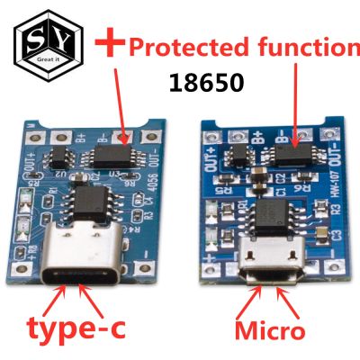【YF】♞  1PCS  5V 1A USB 18650 type-c Lithium Battery Charging Board Charger Module Protection Functions TP4056