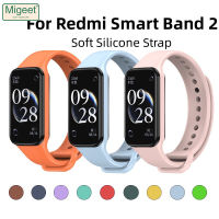 Migeet สายรัดข้อมือสำหรับ Redmi Smart Band 2สายหัวเข็มขัดพลาสติกสำหรับสายรัด Xiaomi Redmi 2สายนาฬิกาซิลิโคน