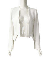 Jousse White Formal Open Blazer with Modern Cut (JR12WH)