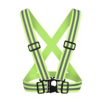 Reflective Safety Vest High Visibility Adjustable Elastic Safety Reflective Suspenders for Outdoor Running Cycling