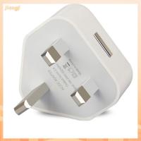 JIANGF อุปกรณ์ภายในบ้าน 3พิน 1พอร์ต USB ที่ชาร์จ USB ปลั๊ก UK อะแดปเตอร์ไฟฟ้า ที่ชาร์จผนัง