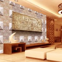 wellyu Qingming River map three - dimensional living room background wall custom large - scale murals environmental wallpaper