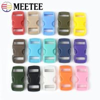 30/50Sets 10mm Colorful Curved Plastic Side Release Buckles for Bracelet Webbing Adjustable Clasp Hook DIY Sewing Accessories Bag Accessories