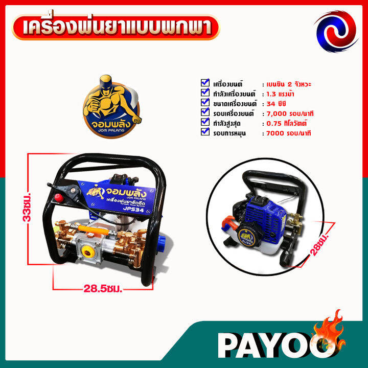 เครื่องพ่นยาแบบพกพา-ลากสาย-หูหิ้ว-เบนซิน-2จังหวะ-jomparang-จอมพลัง-mitsusun-สินค้าขายดี-มีหลายตัวเลือก