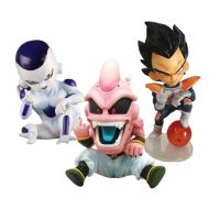 Dragon Ball Z Vegeta Frieza Buu Bad Taste นิ้วกลางอะนิเมะของเล่น Boo DBZ ตัวเลขการกระทำ Q นั่ง Ver. โมเดลตุ๊กตาพีวีซี