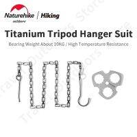 Naturehike Titanium Tripod Hanger Suit Ultralight 50g Portable Camping Equipment Hanger Hook Picnic BBQ 10kg Weight Bearing