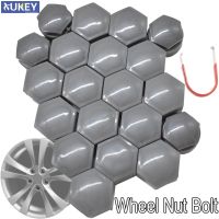 20pc 22mm Grey Wheel Nut Bolt Cover Caps Set Round w/ Puller For Chevrolet Vectra 2010-2017 Wheels Center Tire Screw Cap Guard