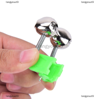 langyouzi9 10pcs คันเบ็ดกัดกระดิ่งกระดิ่งคู่คลิป alerter Fishing Tackle TOOL