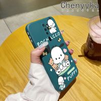 Chenyyka เคสสำหรับ OPPO A9 2020 2020 A5ลายลูกสุนัข Pochacco บางสร้างสรรค์เคสโทรศัพท์ดีไซน์ใหม่ป้องกันขอบสี่เหลี่ยมเคสนิ่มเคสปลอกซิลิโคนกันกระแทก