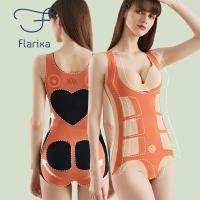 【LZ】 Flarixa Seamless Body Shaper Espartilho Pós-parto Magro Ligantes e Shapers das mulheres Bodysuit escultura pós-parto Hip Lift 5D