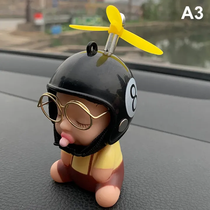 Car Toy Duck Pacifier Baby Doll Cute Kids With Helmet for Car
