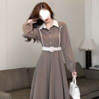 [COD] Thickened dress autumn and winter 2023 new light luxury design sense with coat long