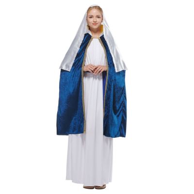ชุดพระแม่มารีผู้ใหญ่ ชุดคอสเพลย์ฮัลโลวีน Mother of Jesus สำหรับผู้หญิง