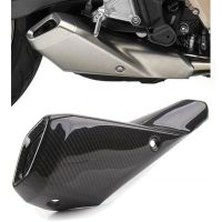 คาร์บอนไฟเบอร์จริงสำหรับ Honda CB650R 2019 2020 2021ฝาครอบท่อไอเสีย Heat Shield Protector Guard Anti-Scalding Shell