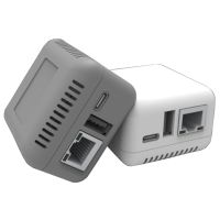 WiFi Wireless Print Server Networking พอร์ต USB 2.0 Fast 10100Mbps RJ-45 LAN Port Ethernet Print Server Adapter 96BA