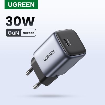 UGREEN Nexode Gan สำหรับ Ipad Pro ชาร์จ30W ที่ชาร์จเร็วสำหรับ14 13 USB C เหมาะสำหรับ Samsung เหมาะสำหรับชาร์จ Xiaomi PD