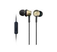 MDR-EX650AP หูฟัง Sony: ตัวเรือนทองเหลืองแบบคลองพร้อมไมโครโฟนทองเหลือง MDREX650AP สีน้ำตาล TQ