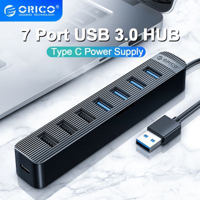 ORICO Usb Hub Mini Usb C Hub 3.0 USB Power Port High Speed Multi 4 Ports Usb C Hub USB3.0 Splitter Adapter Laptop Accessories USB Hubs
