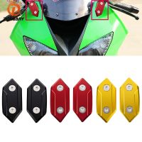 2 Pcs Motorcycle Rearview Mirror Block Off Base Plates Mount Chassis Decorative for Kawasaki ZX-10R 2008 2009 2010 Mouldings