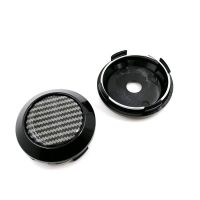 64MM modified hub cover pure black unmarked hub center cover carbon fiber Modified Car Abs Wheel Hub Center Cover