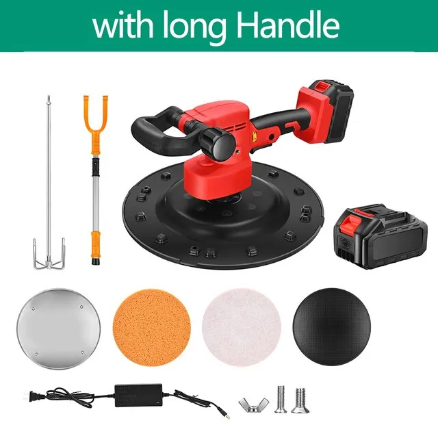 110/220V Electric Wall Sander Cement Mortar Trowel LiIon Battery