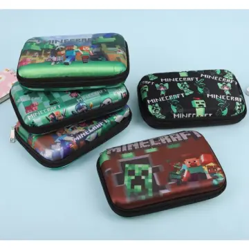 Minecraft Printed Pencil Case Kids School Zipper Pen Pouch Bag