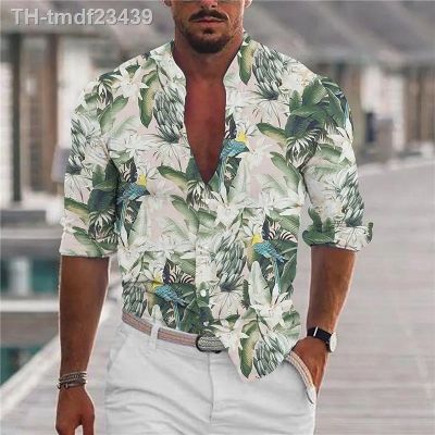 ●✹▪ Mens Hawaiian Shirts Printed Beach Sleeve Shirt Tee Man Blouse Camisa Y2k Hot