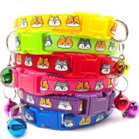 TEXPet Accessories Dog Cat Collar Bell Colorful Dogs print Pattern Adjustable Collars For Puppy Kitten DIY Small Animal