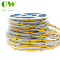 ความหนาแน่นสูง528 Leds/m COB LED Strip Light 5เมตร/ล็อต Warm/natural White/white ยืดหยุ่น Super Bright DC12V 24V LED Strip ไฟ