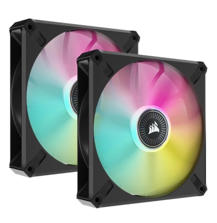 CASE FAN (พัดลมเคส) CORSAIR ICUE ML140 RGB ELITE DUAL PACK (CO-9050115-WW )