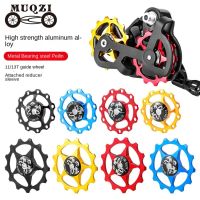 DBVZAQQ จักรยานบนถนน MTB ล้อนำทางหลัง Derailleur ลูกรอกอะลูมินัมอัลลอยลูกปืนเซรามิคตีนผีด้านหลังสำหรับจักรยานจักรยานไกด์ลูกรอกเซรามิกเฟืองจักรยานลูกกลิ้งสายพานจักรยาน