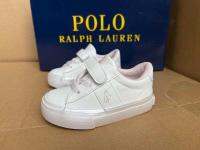 Ralphˉ Laurenˉ 2023 Sweet Single Buckle Girls Parent-child White Shoes