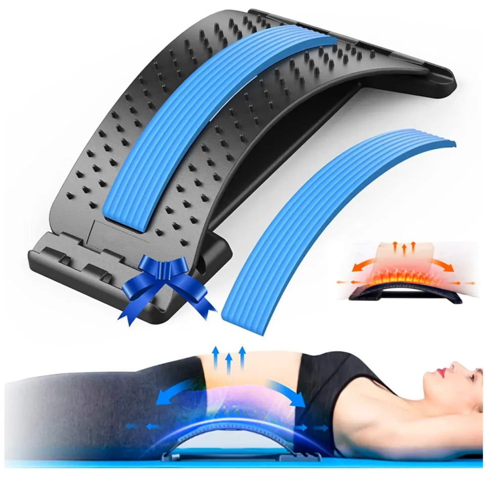 Back Stretcher Lower Back Pain Relief Device 3 Level Back Cracker Back  Massager Lumbar Support Spine Board for Herniated Disc