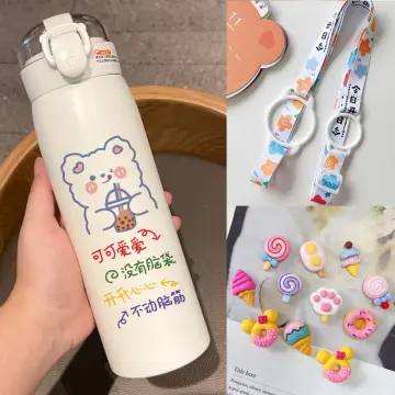 350ML Cute Pig Cartoon Water Bottle For Kids Kindergarten Boys