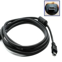 -E6 Camera Mini 8 Pin USB Data Cable with Video AV RCA Dual Multi-Function for CoolPix