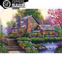 [จุด] Ravensburger Romantic House 1000 ชิ้นของเล่นจิ๊กซอว์นำเข้าจากเยอรมัน