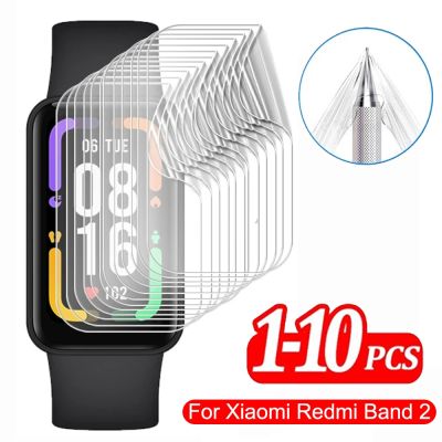 【LZ】 1-10PCS 9D Curved HD Screen Protector Smartwatch Anti-scratch Soft Hydrogel Films For Xiaomi Mi Redmi Band 2 Accessories
