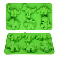 【CW】 Dinosaur Silicone Cake Mold For Baking Kid Cartoon Dino Chocolate Candy Tray Soap Candle Making Tools Cupcake Topper Decorating