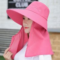 [COD] Big eaves neck protector sun protection face hat womens summer anti-ultraviolet cool travel