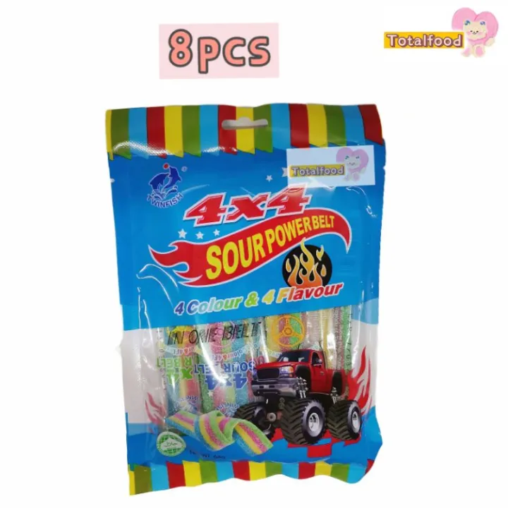 8pcs Twinfish 4x4 Sour Power Belt Lazada