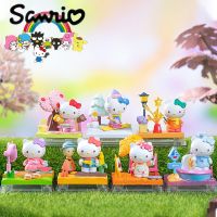 Sanrio โมเดล Kuromi Mymelody Cinnamoroll อุปกรณ์ต่อพ่วงรถของขวัญวันเกิดของเล่นสำหรับเด็กตุ๊กตาอนิเมะ