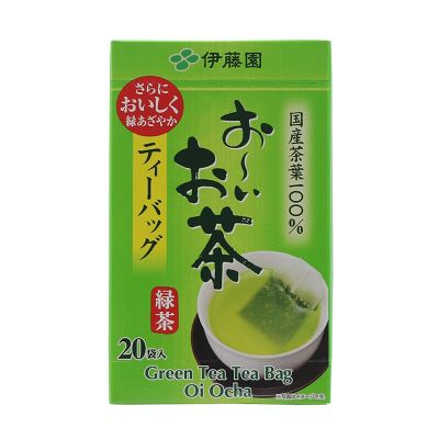 ชาเขียวญี่ปุ่นอิโตเอ็น แพค 20 ซอง Itoen Green Tea 2g. 20bags สินค้านำเข้า สินค้าญี่ปุ่น