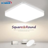 ZZOOI Led Ceiling Lights Acrylic Surface Mounted Panel Light  Cold White Warm White for Kitchen Bedroom Bathroom Lamps Indoor Lighting