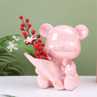 New Color Kaidi Bear Flower Arrangement Storage Big Decorations Balcony Living Room Home Practical And Convenient Table Decorations